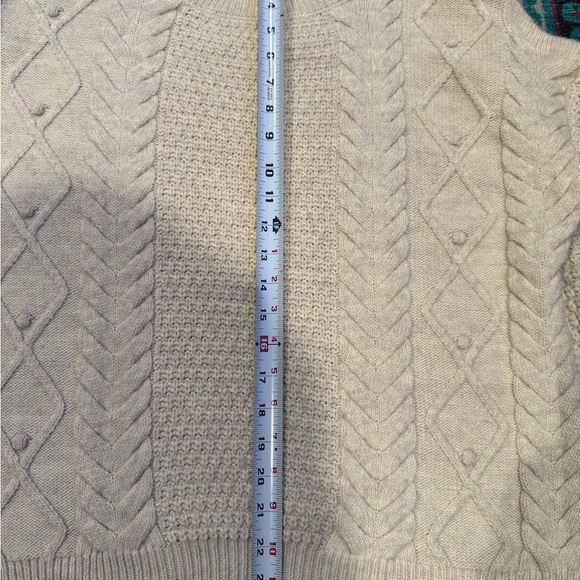 Mango (MNG) Cozy Cream Oversized Cable Knit Sweater - Picture 8 of 9